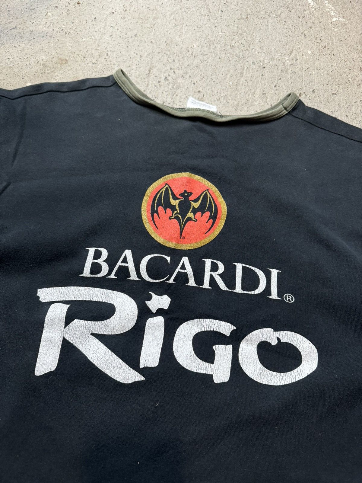 Bacardi × Vintage Vintage Y2K Rigo Bacardi Bat Logo T Shirt Size US L / EU 52-54 / 3 - 2 Thumbnail