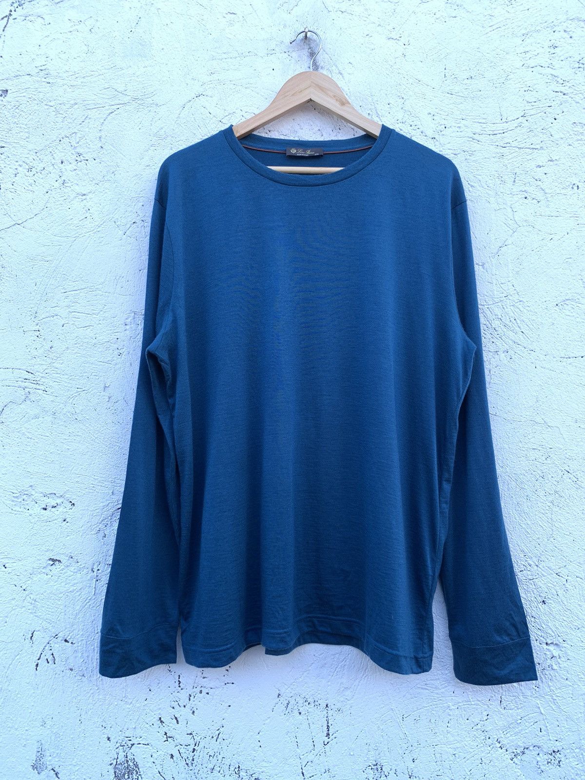 image of Loro Piana Cashmere Longsleeve in Teal Blue, Men's (Size 2XL)