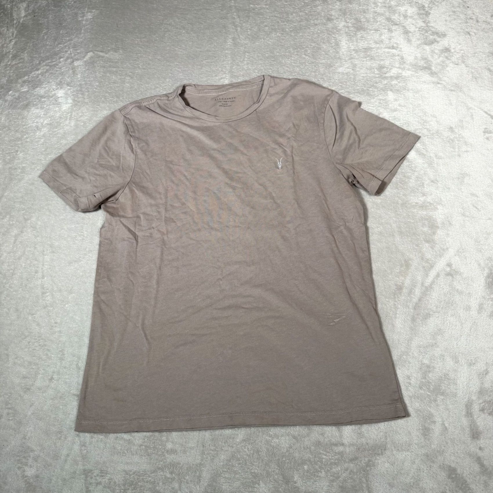 Allsaints AllSaints Shirt Mens Large Brown Crew Short Sleeve Logo Basic Knit Tee Casual Size US L / EU 52-54 / 3 - 2 Thumbnail