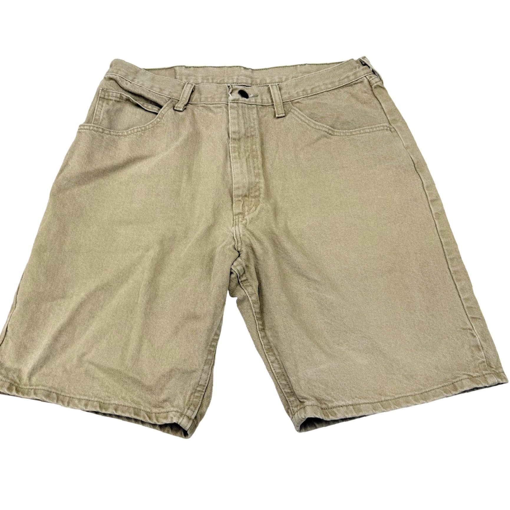 Wrangler VTG Wrangler Shorts Mens 34 Beige Denim Relaxed Fit 5 Pocket Bermuda Summer Spring Casual Workwear Mens Size US 34 / EU 50 - 2 Thumbnail