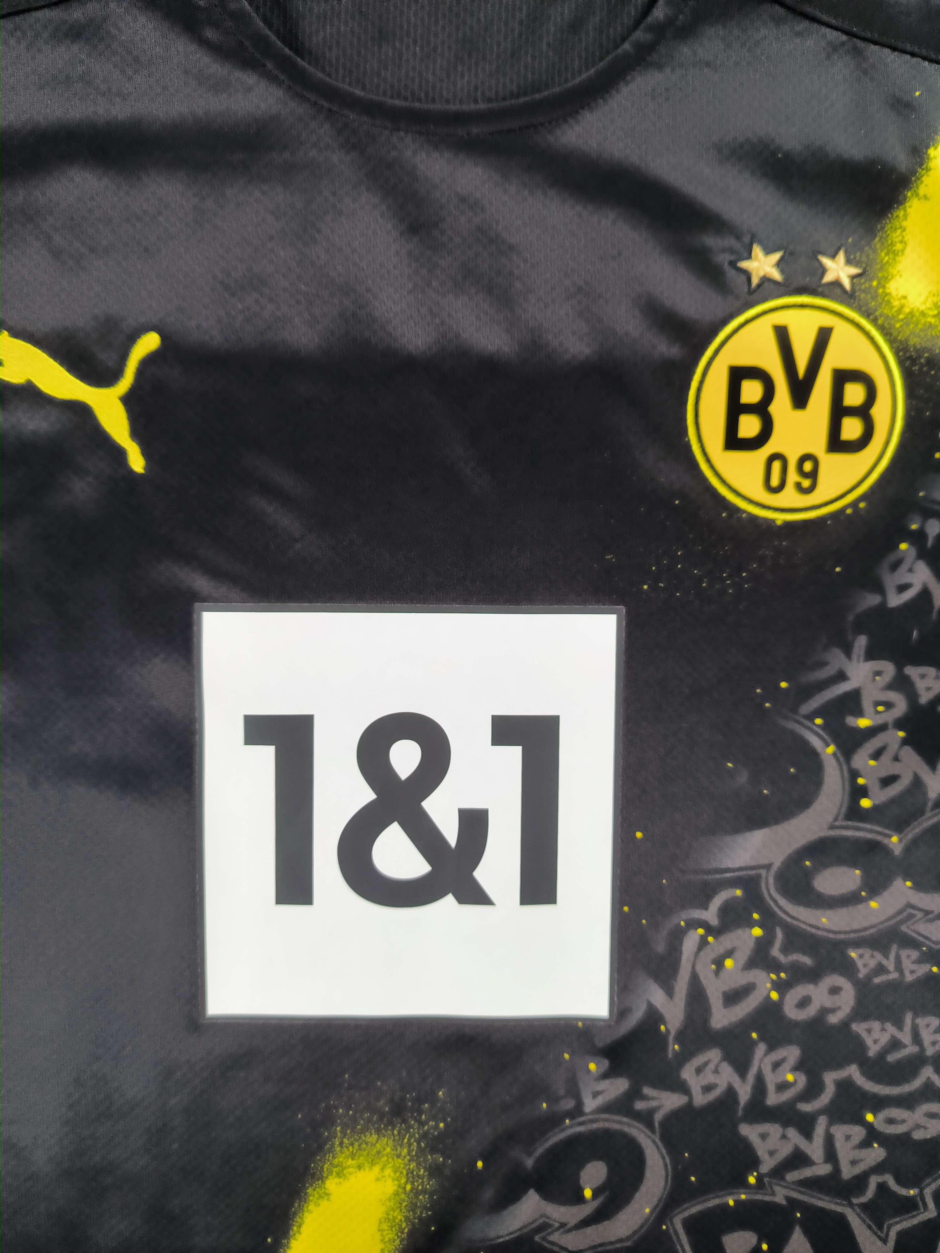 Puma Borussia Dortmund 2020-21 away Moukoko football jersey sz XL Size US XL / EU 56 / 4 - 4 Thumbnail