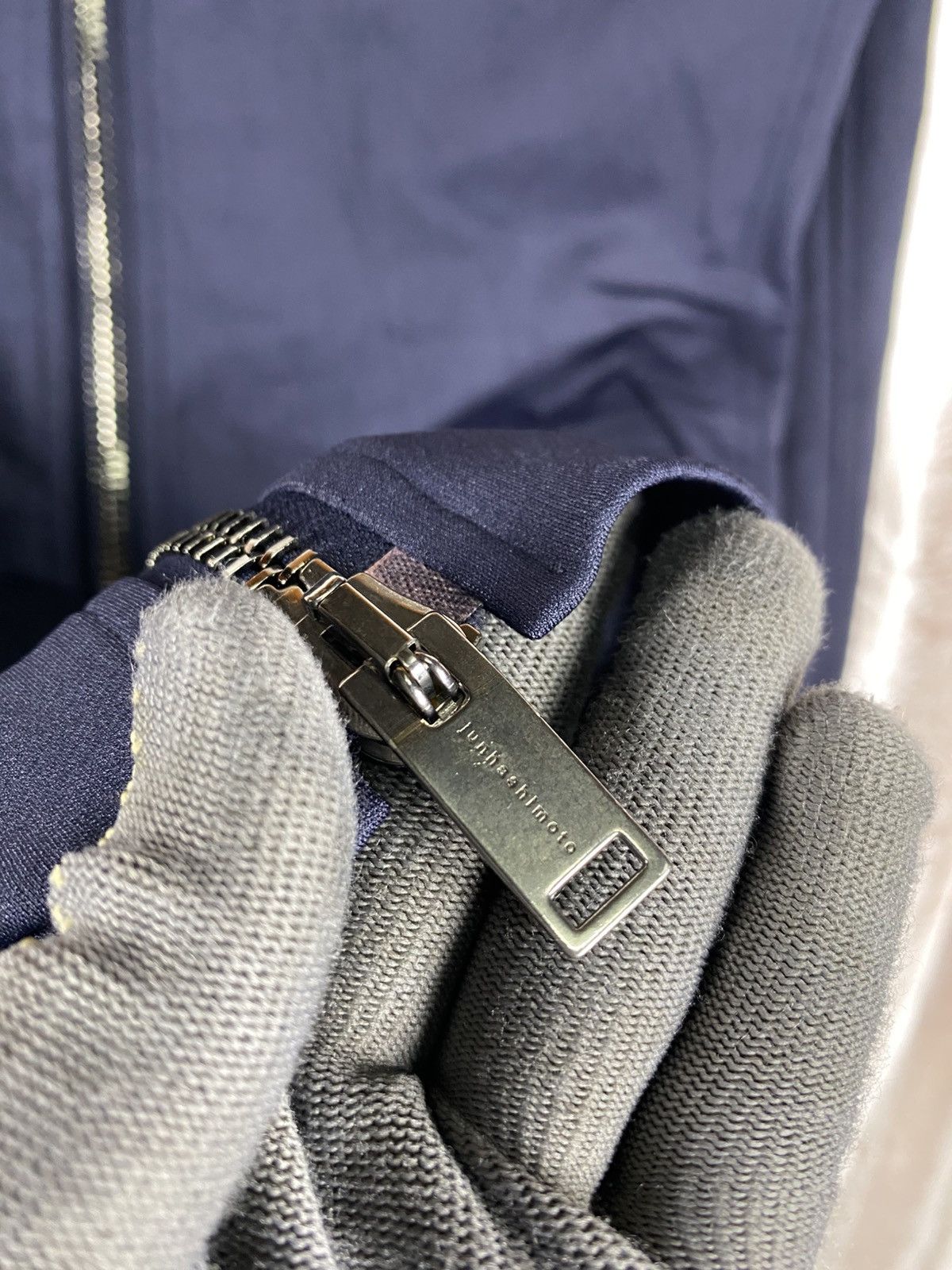 junhashimoto Vintage Jun Hashimoto Navy Track Double Zip Sweat Jacket Size US M / EU 48-50 / 2 - 6 Thumbnail