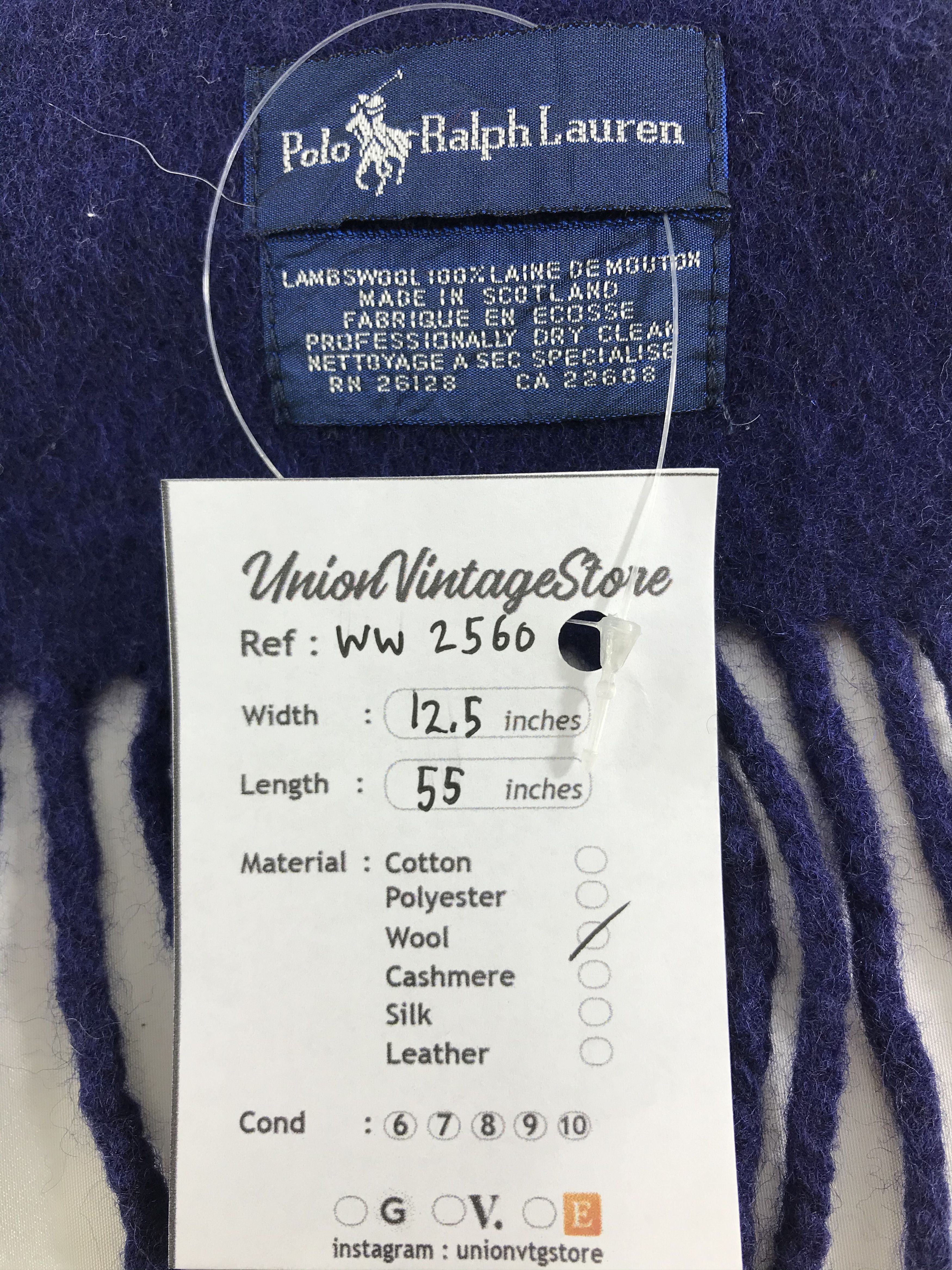 Polo Ralph Lauren × Vintage Polo Ralph Lauren Scarf / Muffler / Neckwear - WW2560 Size ONE SIZE - 5 Thumbnail