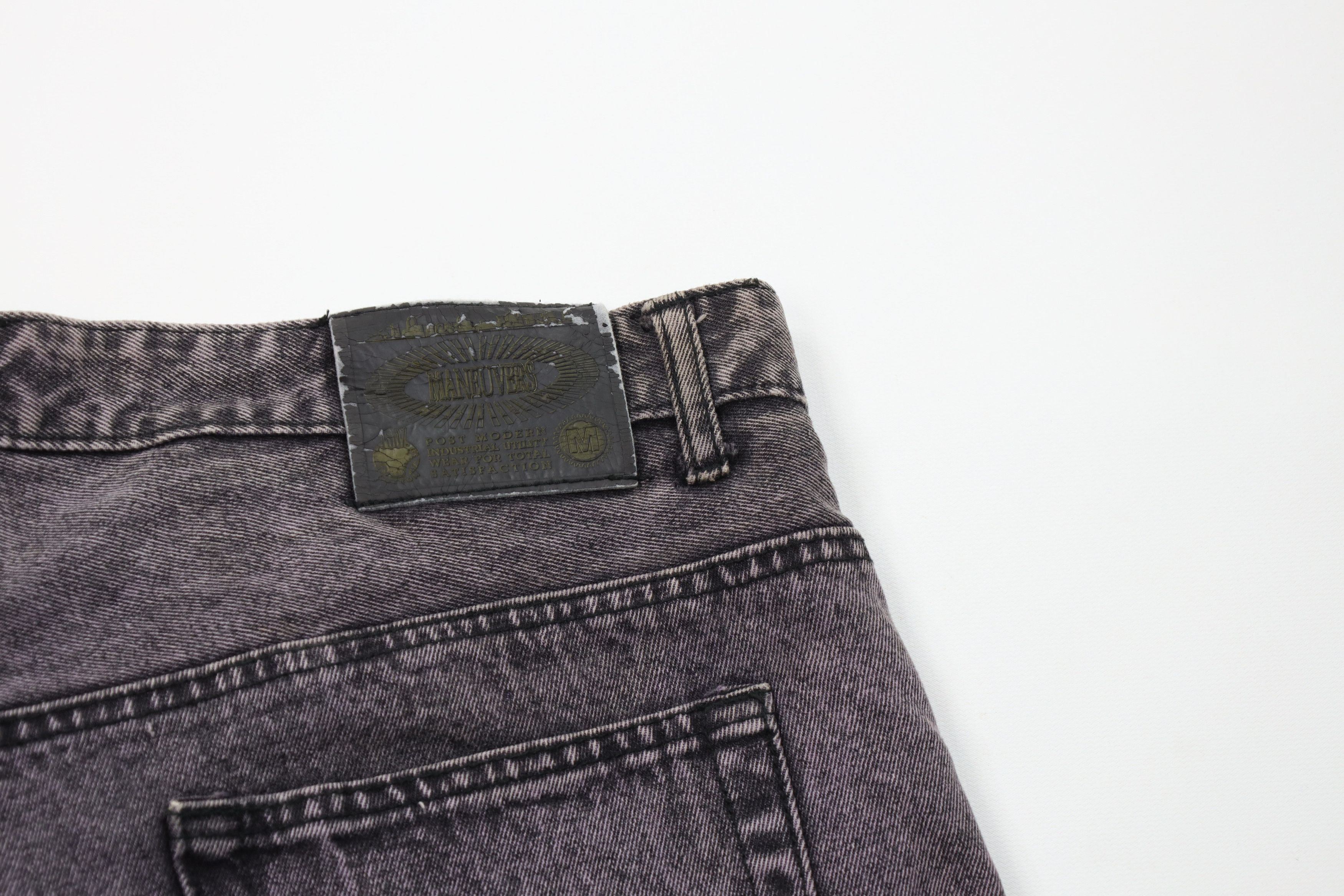 Vintage Vintage 90s Streetwear Fit Acid Wash Denim Shorts Purple Size US 38 / EU 54 - 11 Thumbnail