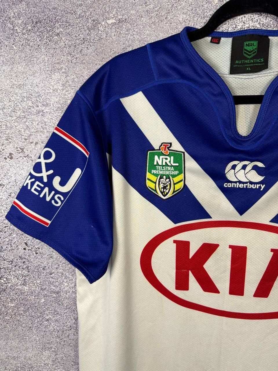 Canterbury of New Zealand Bulldogs 2017 Home Rugby League Jersey NRL Canterbury XL Size US XL / EU 56 / 4 - 3 Thumbnail