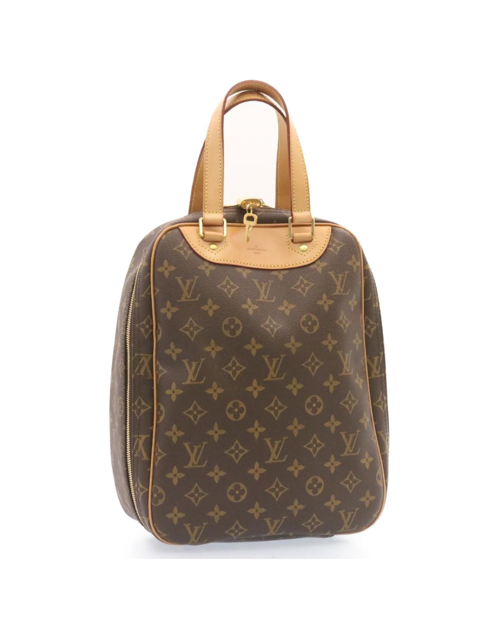 image of Louis Vuitton Chanel Monogram Canvas Shoulder Bag - Black, Women's