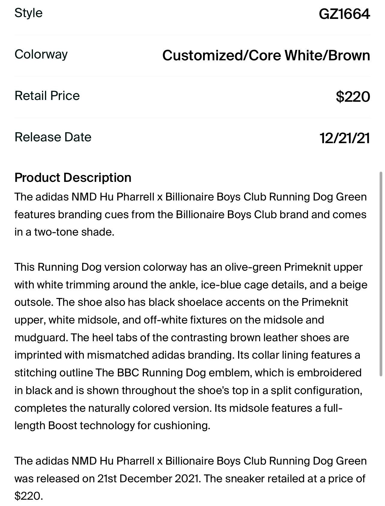 Adidas × Icecream adidas x Pharrell NO BOX 'Running Dog' Size US 9 / EU 42 - 9 Thumbnail
