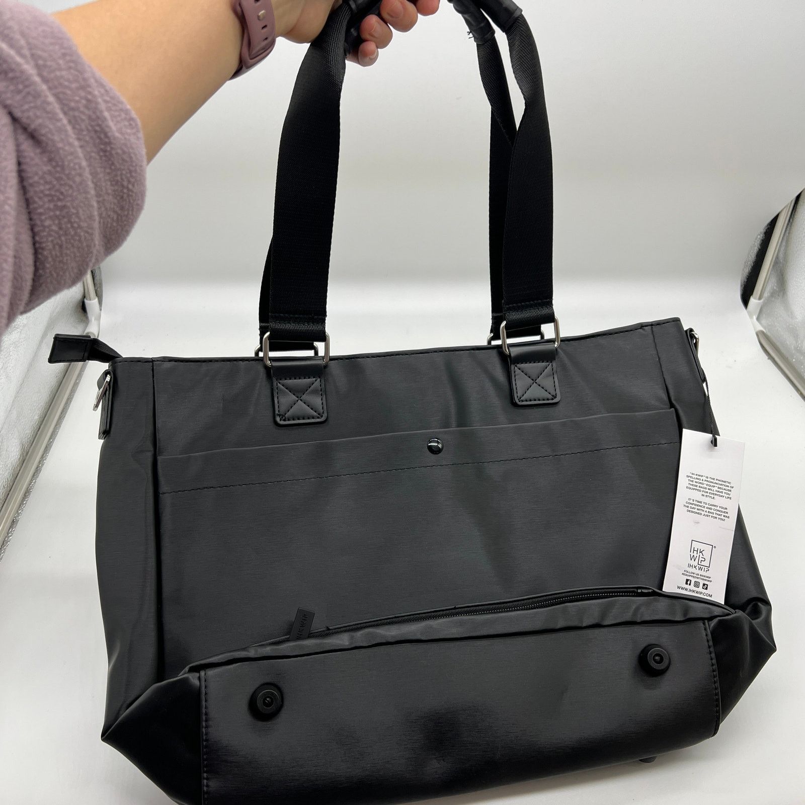 Other IHKWIP Cargo Catchall Tote No Cross Crossbody Metallic Black Size ONE SIZE - 4 Thumbnail