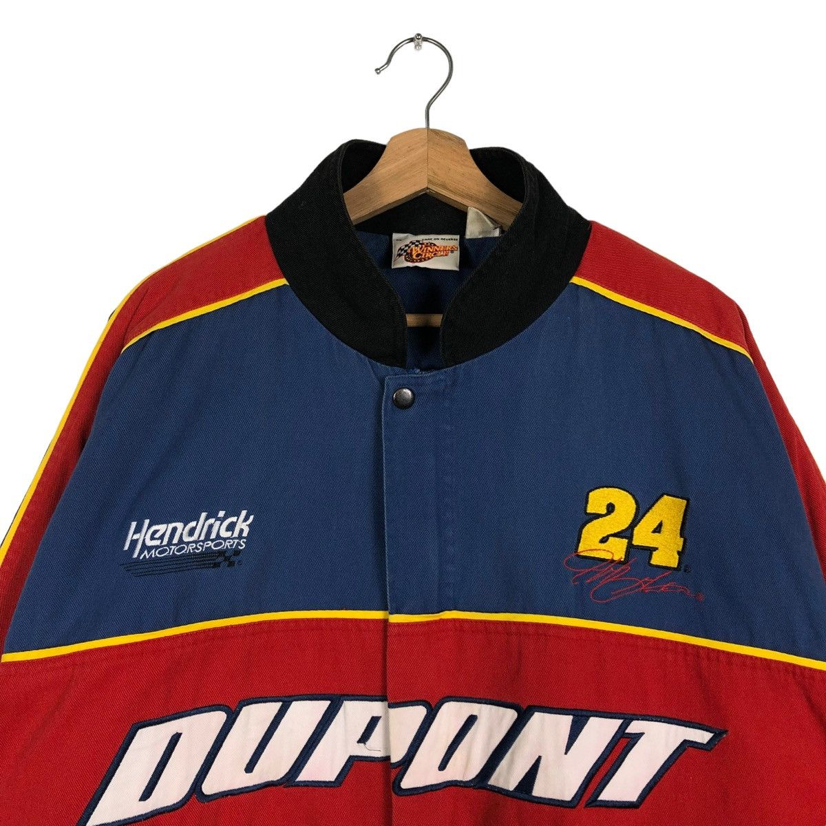 DuPont 🔥90’s Vintage Bomber Jacket Dupont Hendrick Motorsports Size US XL / EU 56 / 4 - 4 Thumbnail