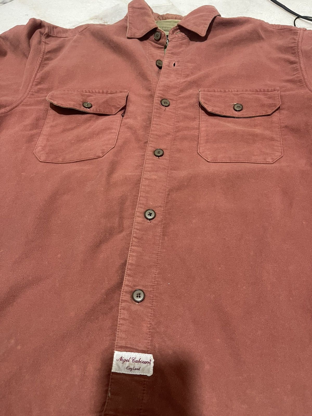 Nigel Cabourn 90s Nigel Carboun England Button up Size US XL / EU 56 / 4 - 12 Thumbnail