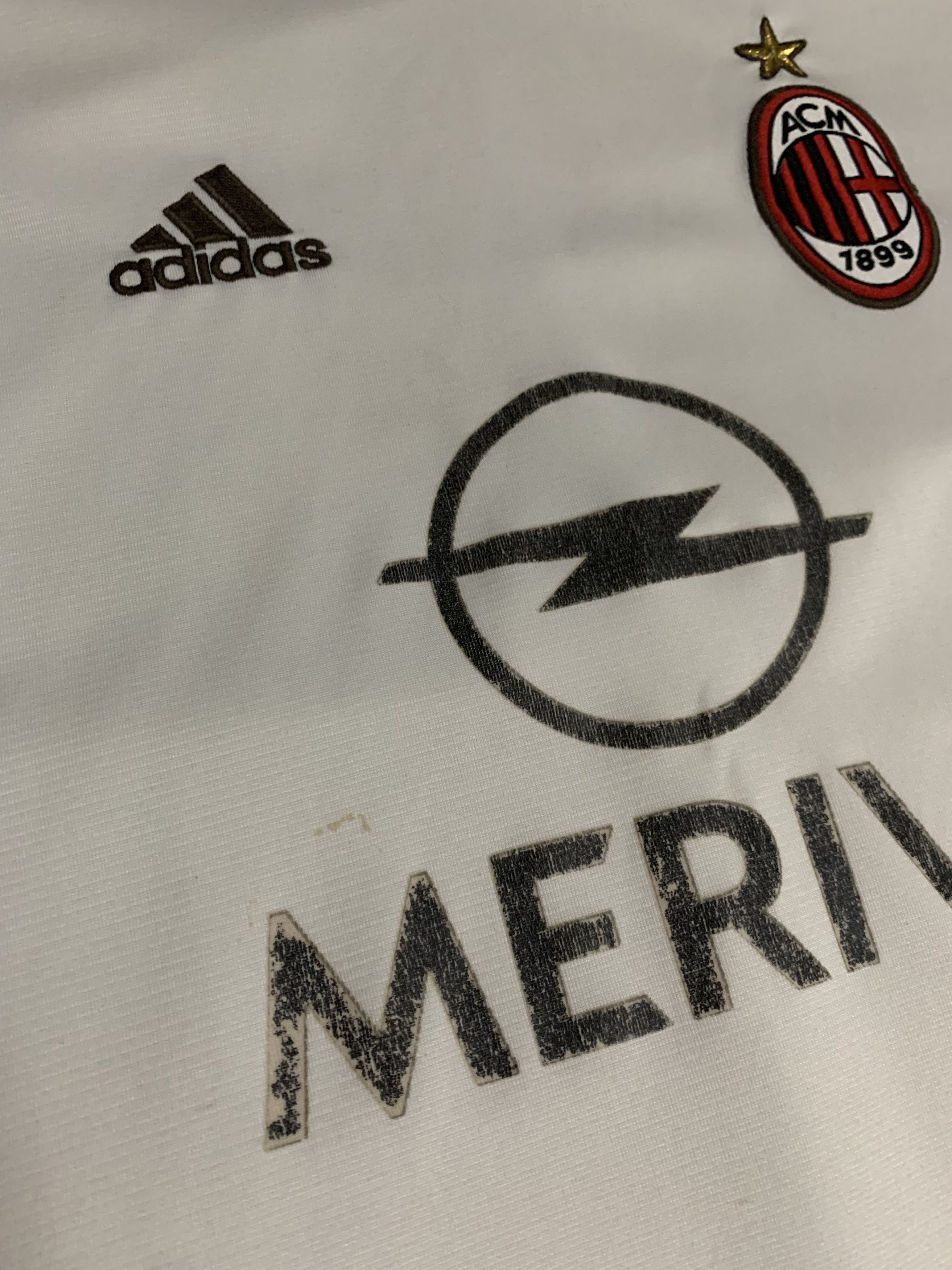 Adidas × Vintage Vintage Adidas Milan Jersey T Shirt 2003 Meriva Blockcore Size US S / EU 44-46 / 1 - 8 Thumbnail