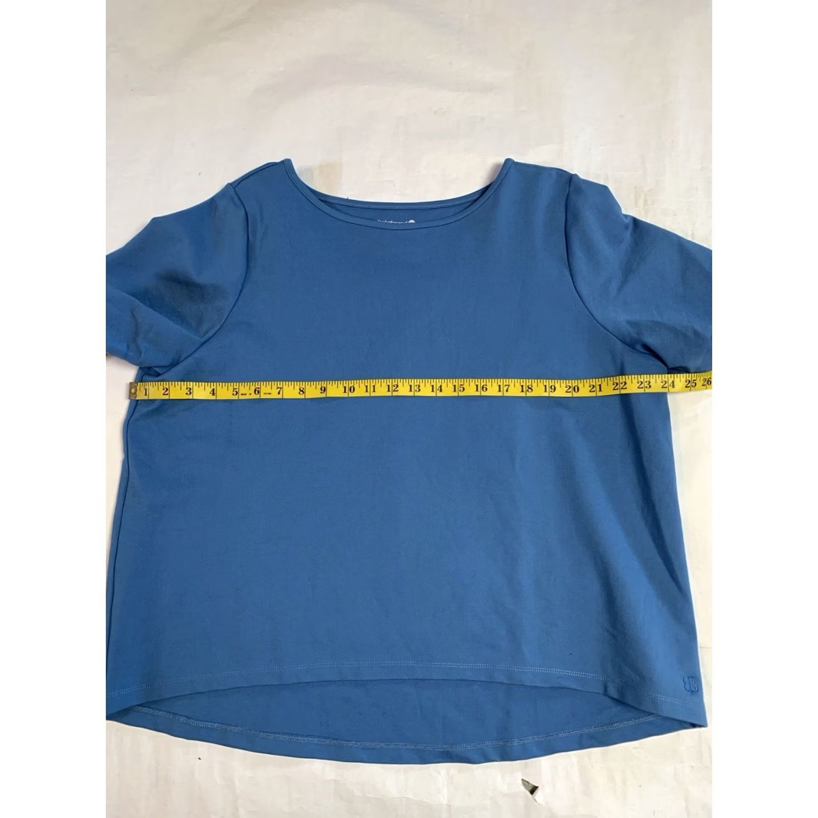 Vintage Betabrand Shirt Women 2XL Blue Short Sleeve Top Hi Low Boxy T-Shirt Casual Travel Size XXL / US 16-18 / IT 52-54 - 6 Thumbnail