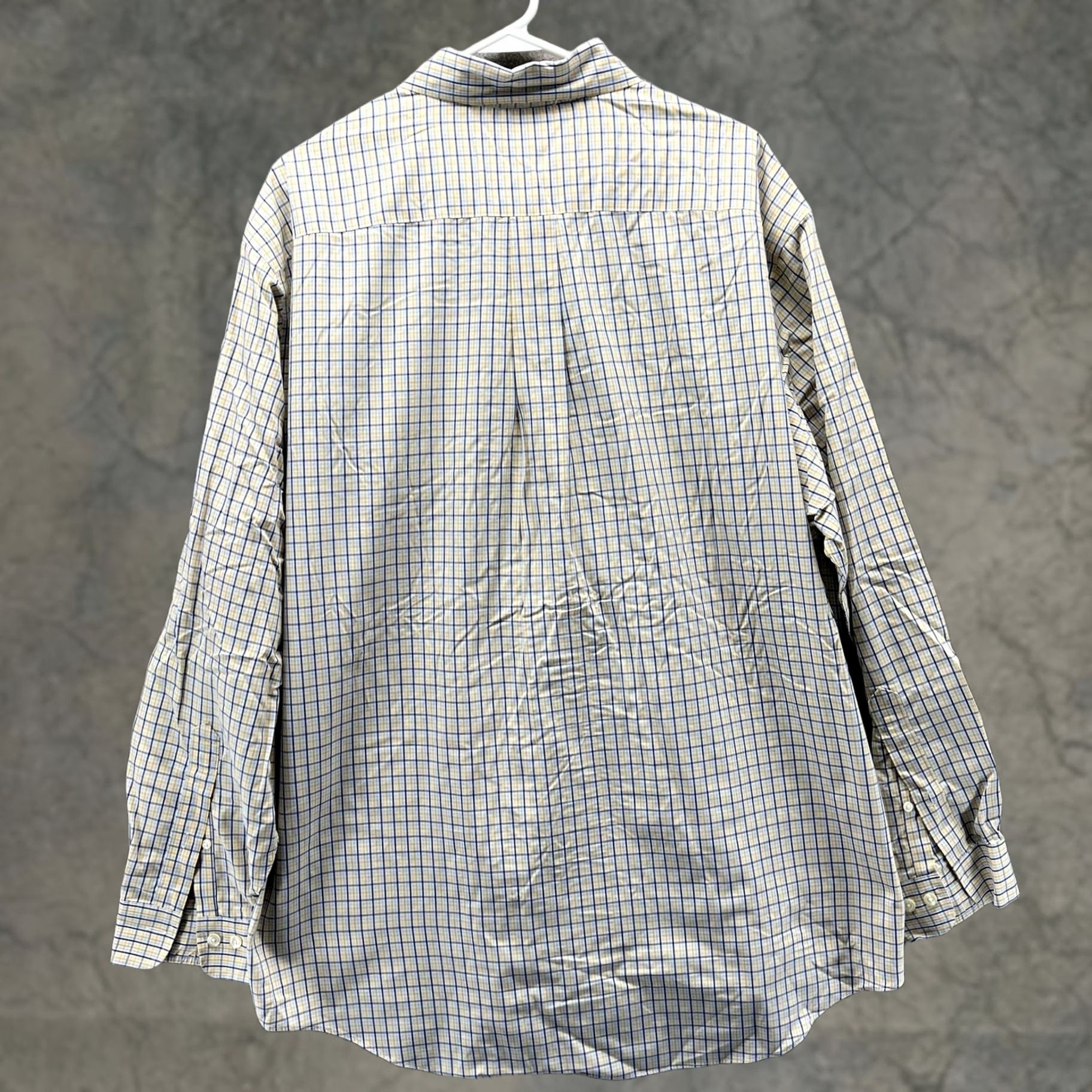 Brooks Brothers Brooks Brothers Shirt Mens XL Yellow Blue Check 346 Non Iron Cotton Long Sleeve Dress Shirt Mens XL Yellow Blue Check 346 Non Iron Cotton Long Sleeve Size US XL / EU 56 / 4 - 1 Thumbnail