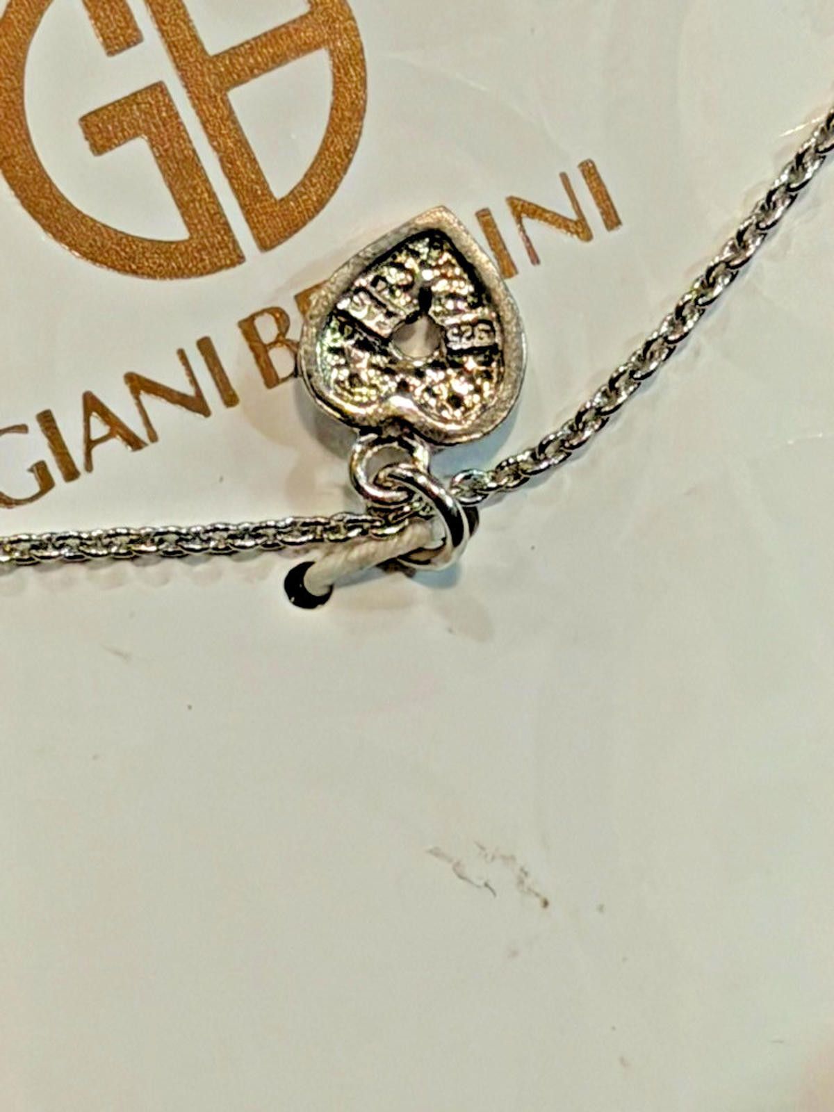Giani Bernini NWT GianiBernini CubicZirconia SterlingSilver Heart Necklace Size ONE SIZE - 4 Thumbnail