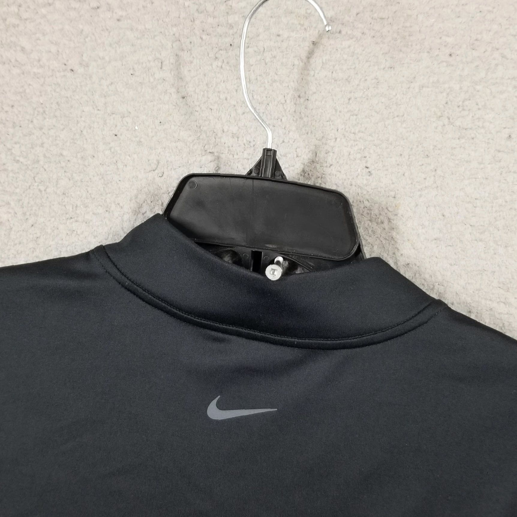 Nike Nike Top Womens Small Black Camo 1/2 Zip Midlayer Long Sleeve Workout Shirt Size S / US 4 / IT 40 - 7 Thumbnail