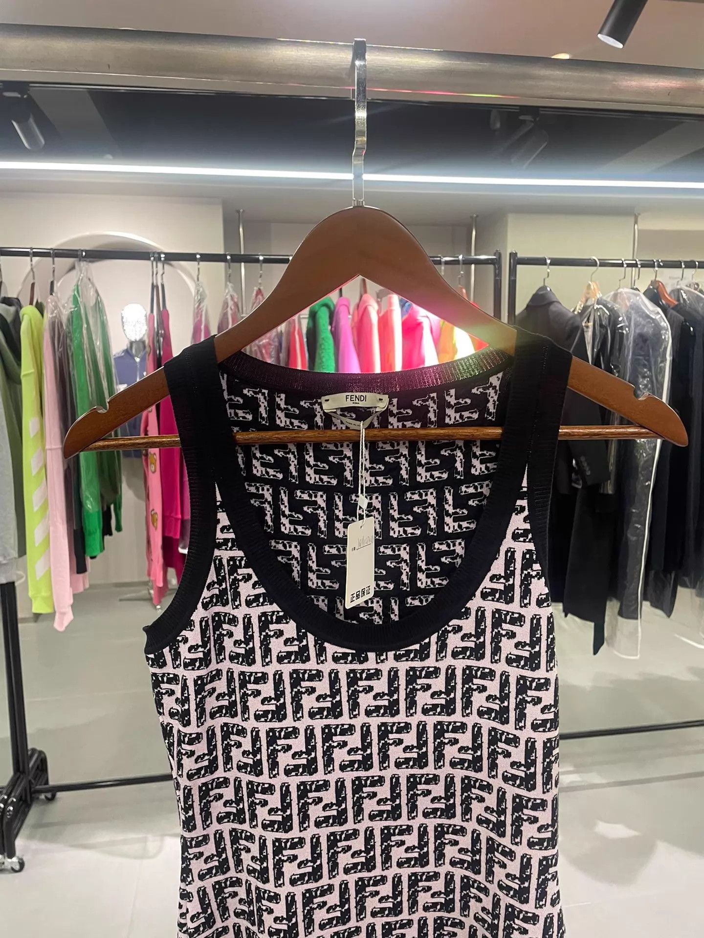 Fendi FENDI Classic Logo Knit Dress Size 36 Size XS / US 0-2 / IT 36-38 - 2 Thumbnail