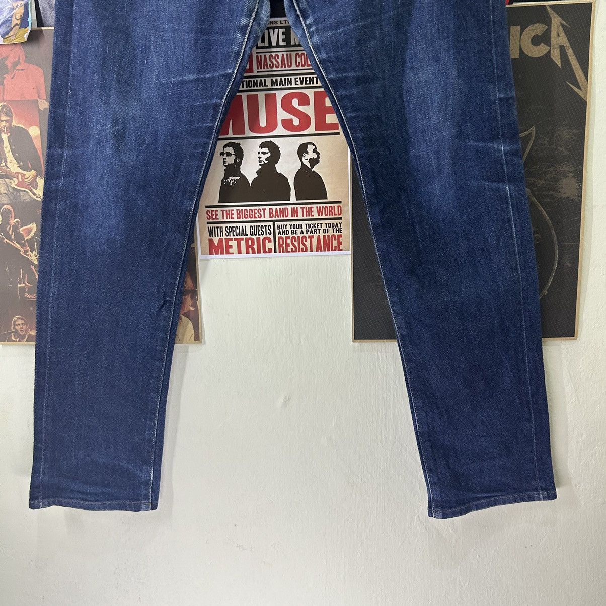 Uniqlo Vintage Uniqlo Selvedge Distressed Denim Size US 36 / EU 52 - 4 Thumbnail