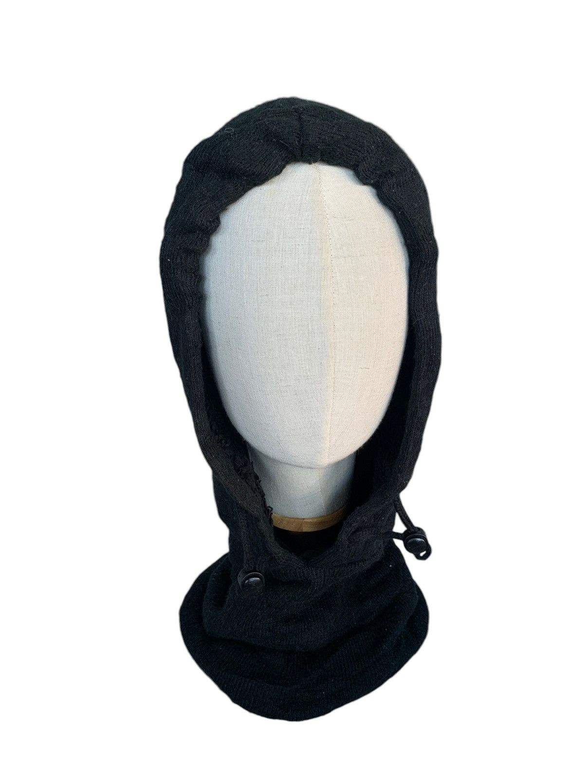 14th Addiction × Japanese Brand Black Knit Balaclava Masked Hoodie Hats Size ONE SIZE - 4 Thumbnail