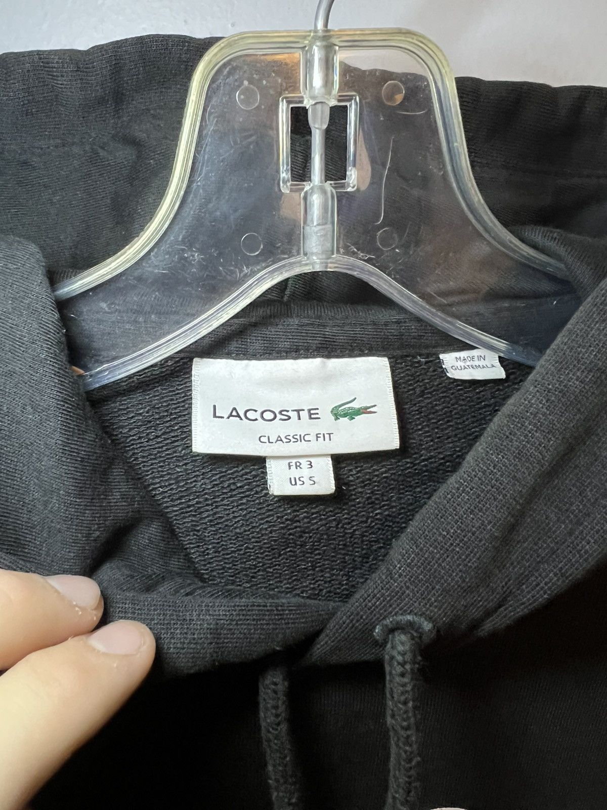 Lacoste Lacoste classic fit big logo print pullover hoodie Size US XL / EU 56 / 4 - 3 Thumbnail
