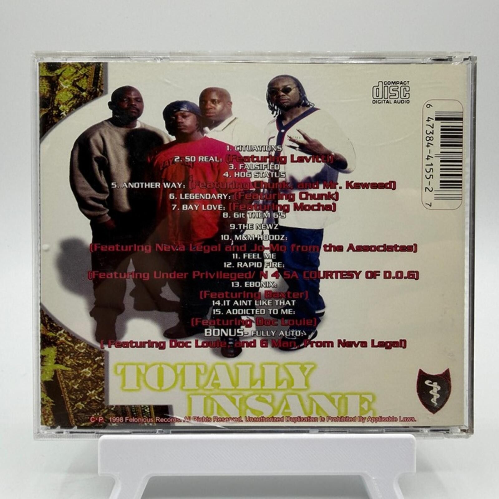 Other Totally Insane - Totally Insane (1998) - Audio CD - Hip Hop Size ONE SIZE - 2 Thumbnail