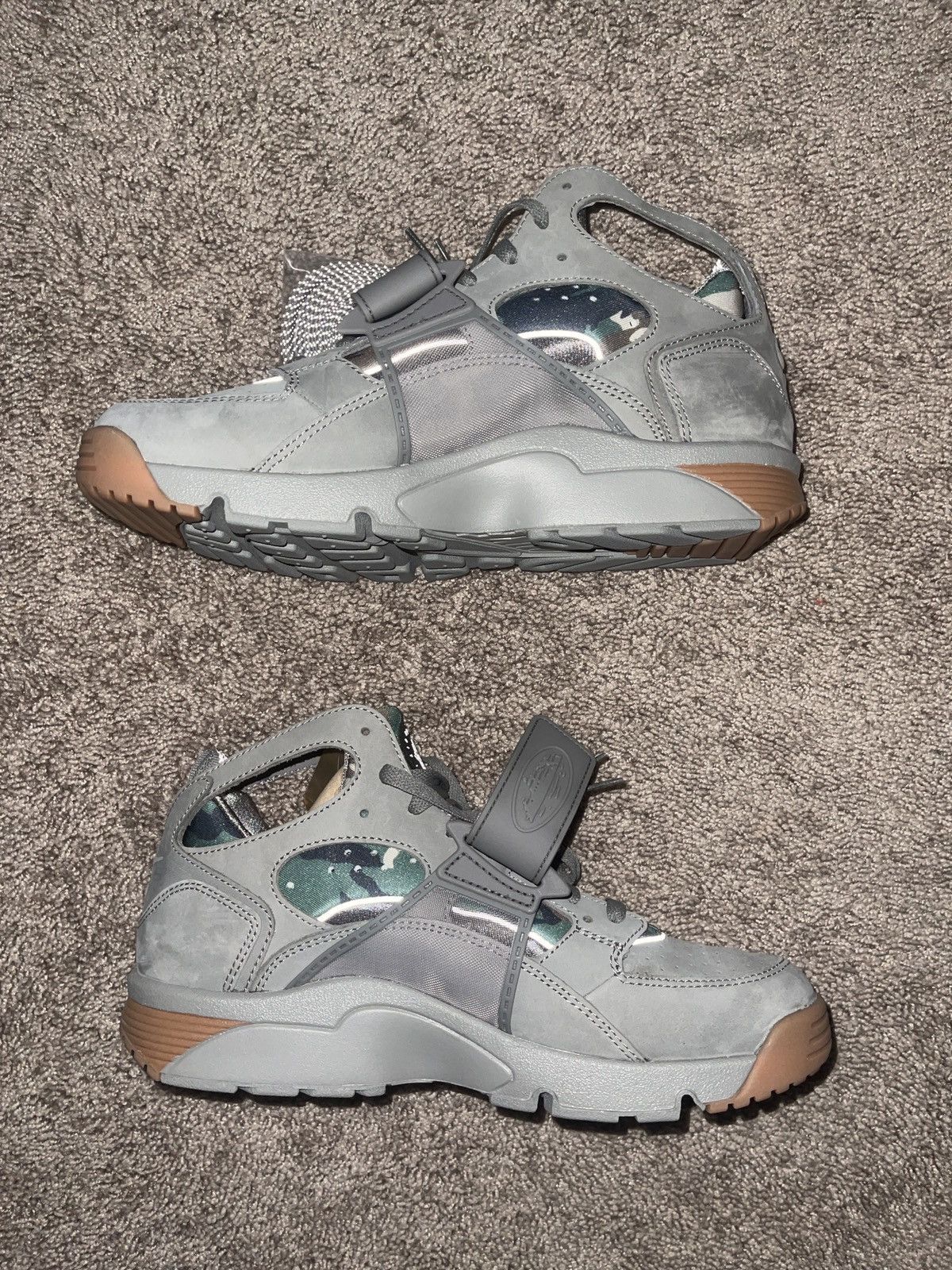 Corteiz × Nike Nike Air Trainer Huarache Corteiz Gully Grey Size US 10.5 / EU 43-44 - 3 Thumbnail