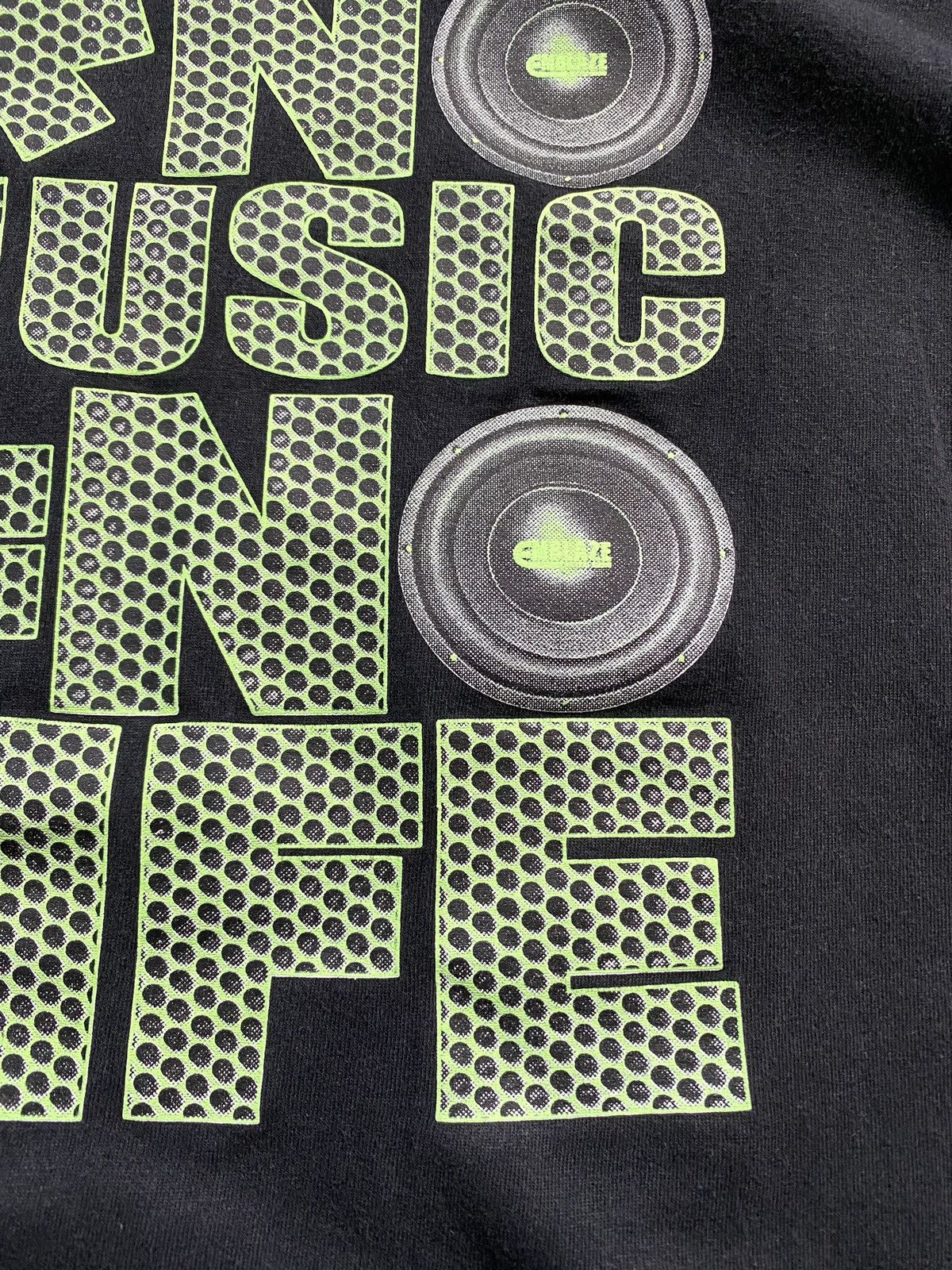 Rap Tees × Vintage Rare! 1990’s Vintage Technics No Music No Life T Shirt Size US M / EU 48-50 / 2 - 6 Thumbnail