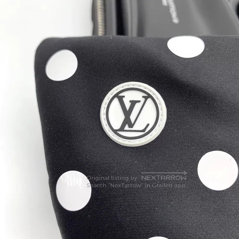 Louis Vuitton Louis Vuitton Black polka-dot logo casual flat slippers Size US 5.5 / IT 35.5 - 8 Thumbnail