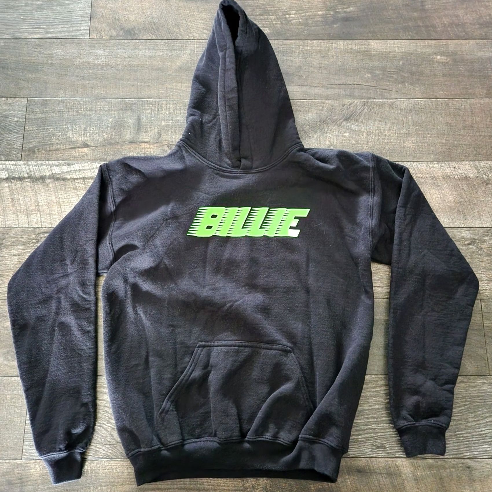 Vintage Billie Eilish Womens Hoodie Sweatshirt Merch Black Pullover XS Extra Small Kangaroo Pockets Knit Fleece Growl? Size XS / US 0-2 / IT 36-38 - 4 Thumbnail