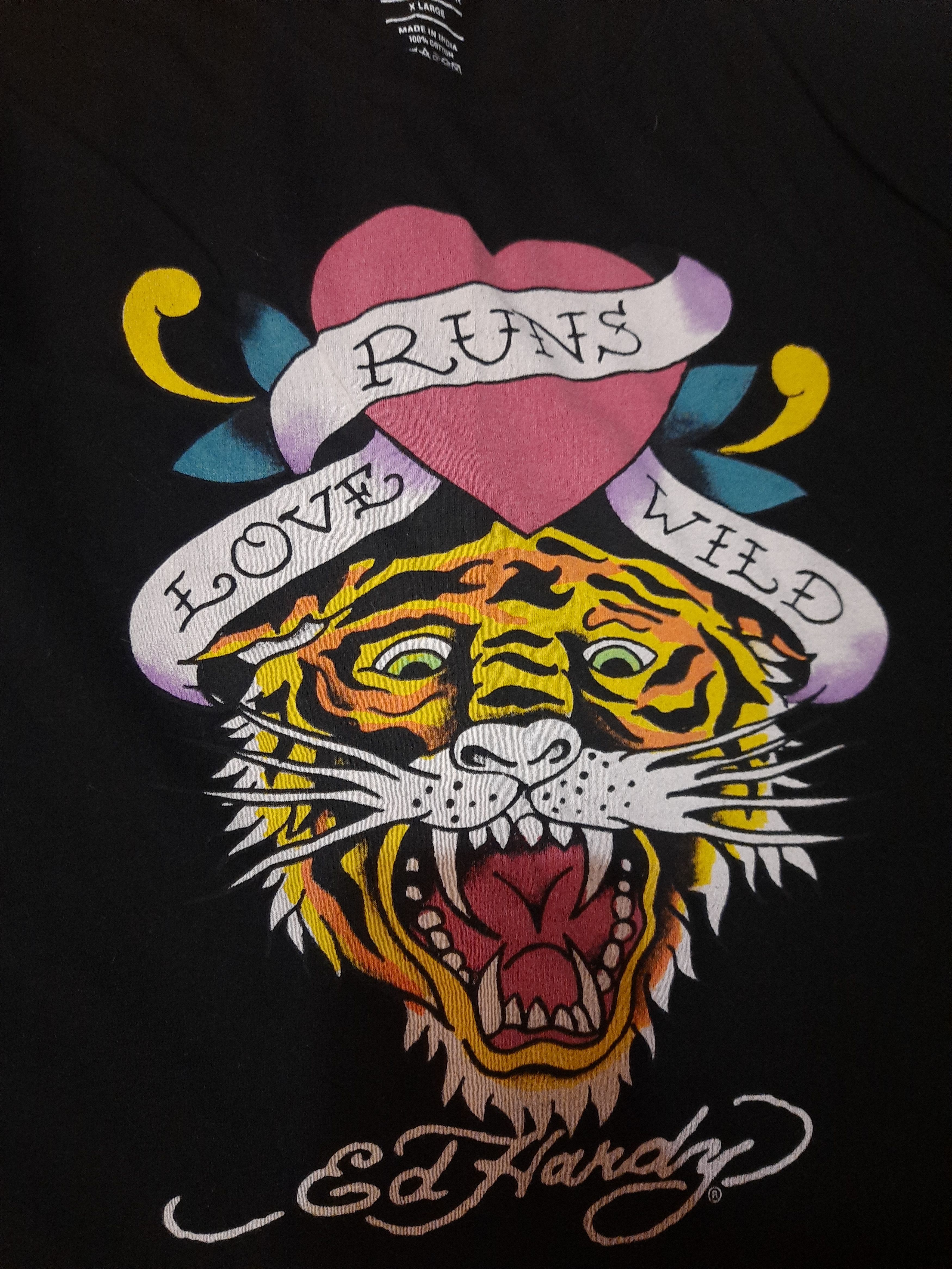 Christian Audigier Christian Audigier Don Ed Hardy Y2k T Shirt Size US XL / EU 56 / 4 - 4 Thumbnail