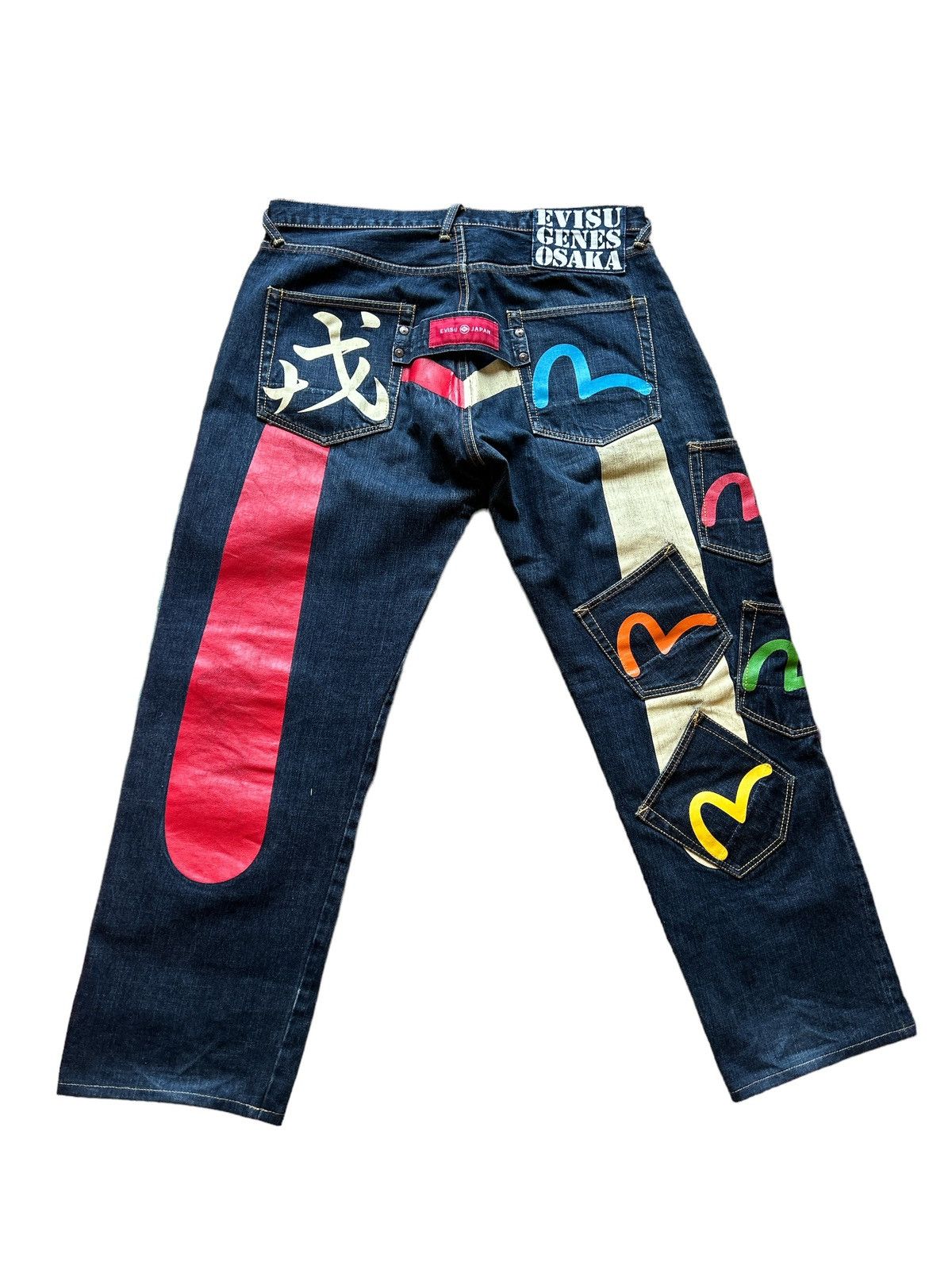 image of Evisu Multipocket Jeans, Men's (Size 36)