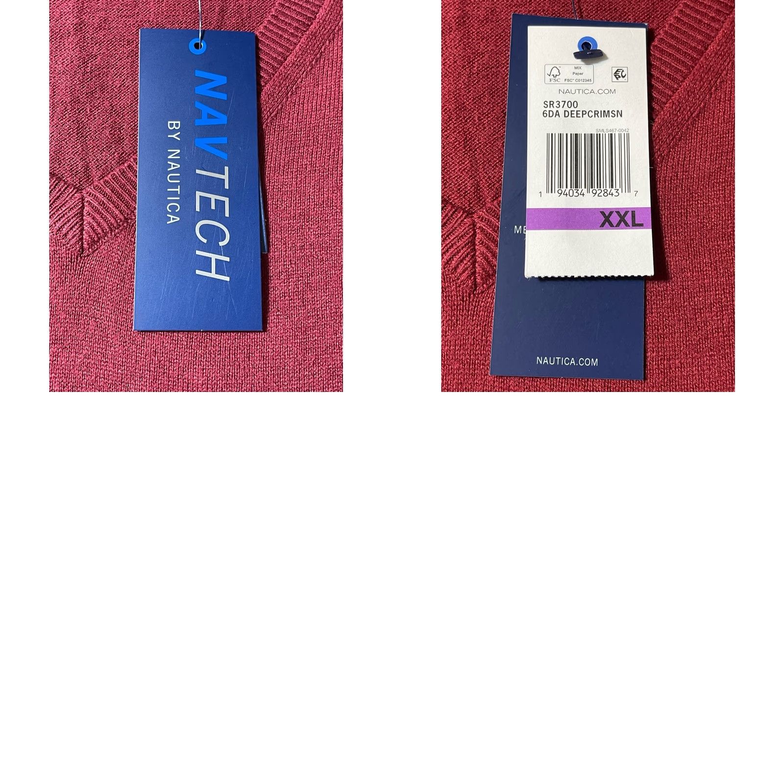 Nautica Nautica NAVTECH Sweater XXL Crimson Red Classic Business Casual Preppy Layering Pullover Men Size US XXL / EU 58 / 5 - 8 Thumbnail