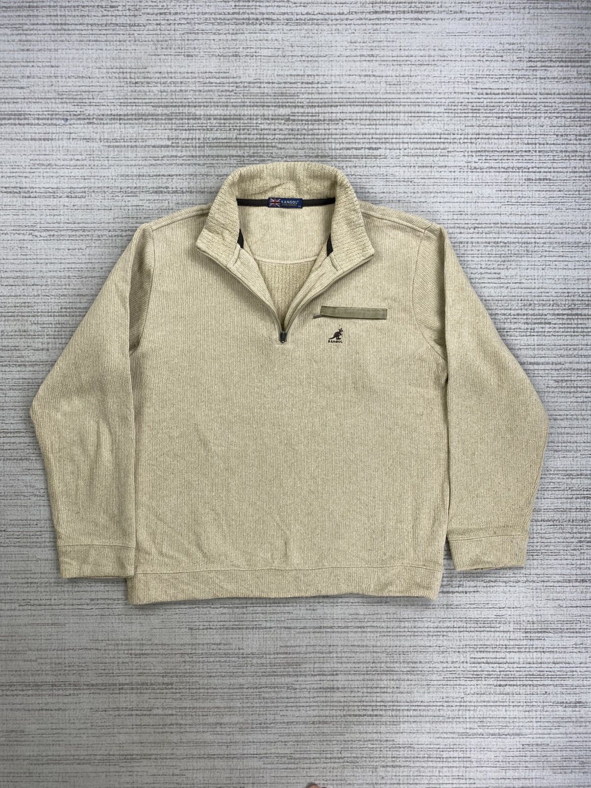 Kangol × Vintage Vintage 90s Kangol Embroidery Logo Halfzipper Sweatshirt Size US M / EU 48-50 / 2 - 5 Thumbnail