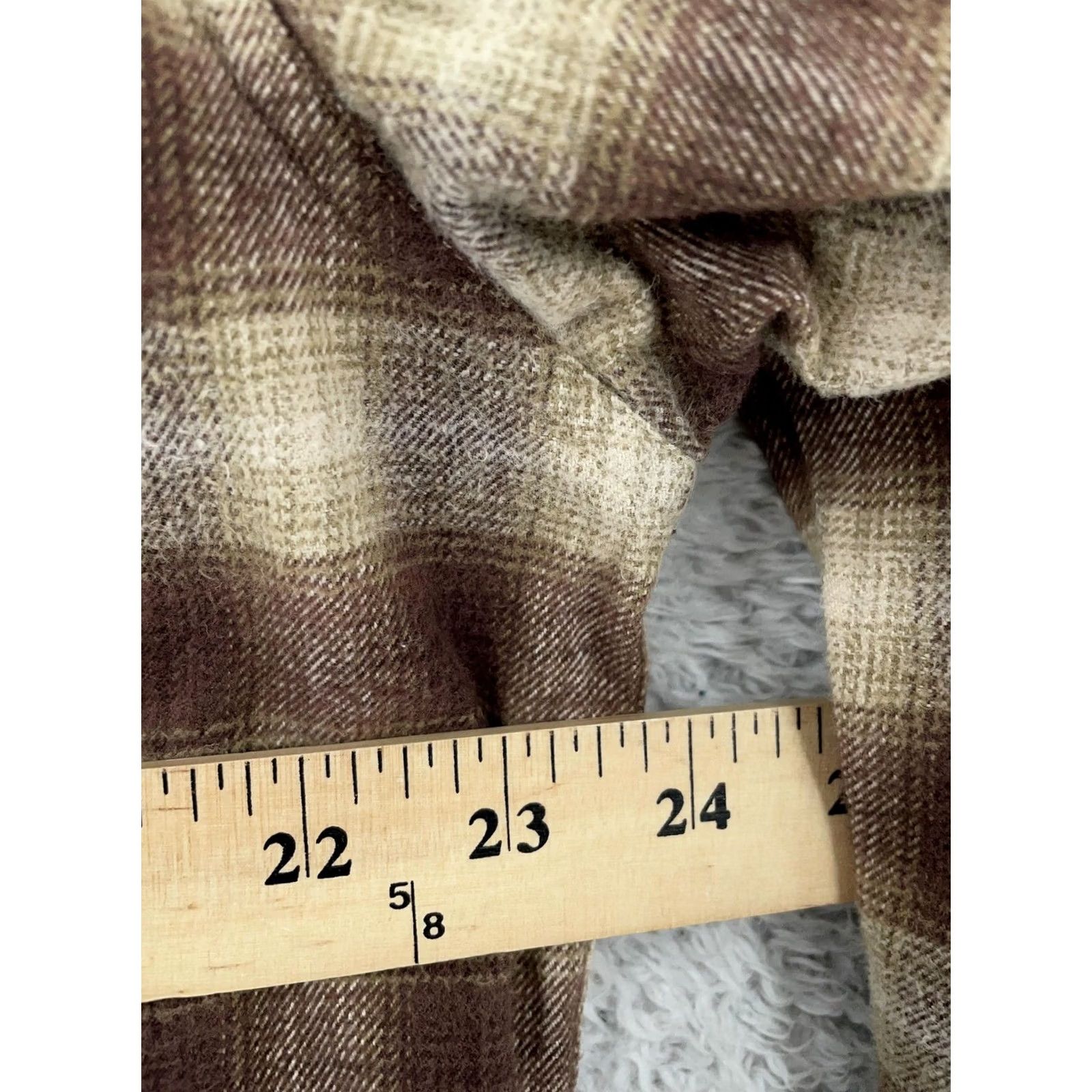 Vintage Woolrich Shirt Mens Medium Brown Plaid Flannel Button Up Collared Pockets Size US M / EU 48-50 / 2 - 7 Thumbnail