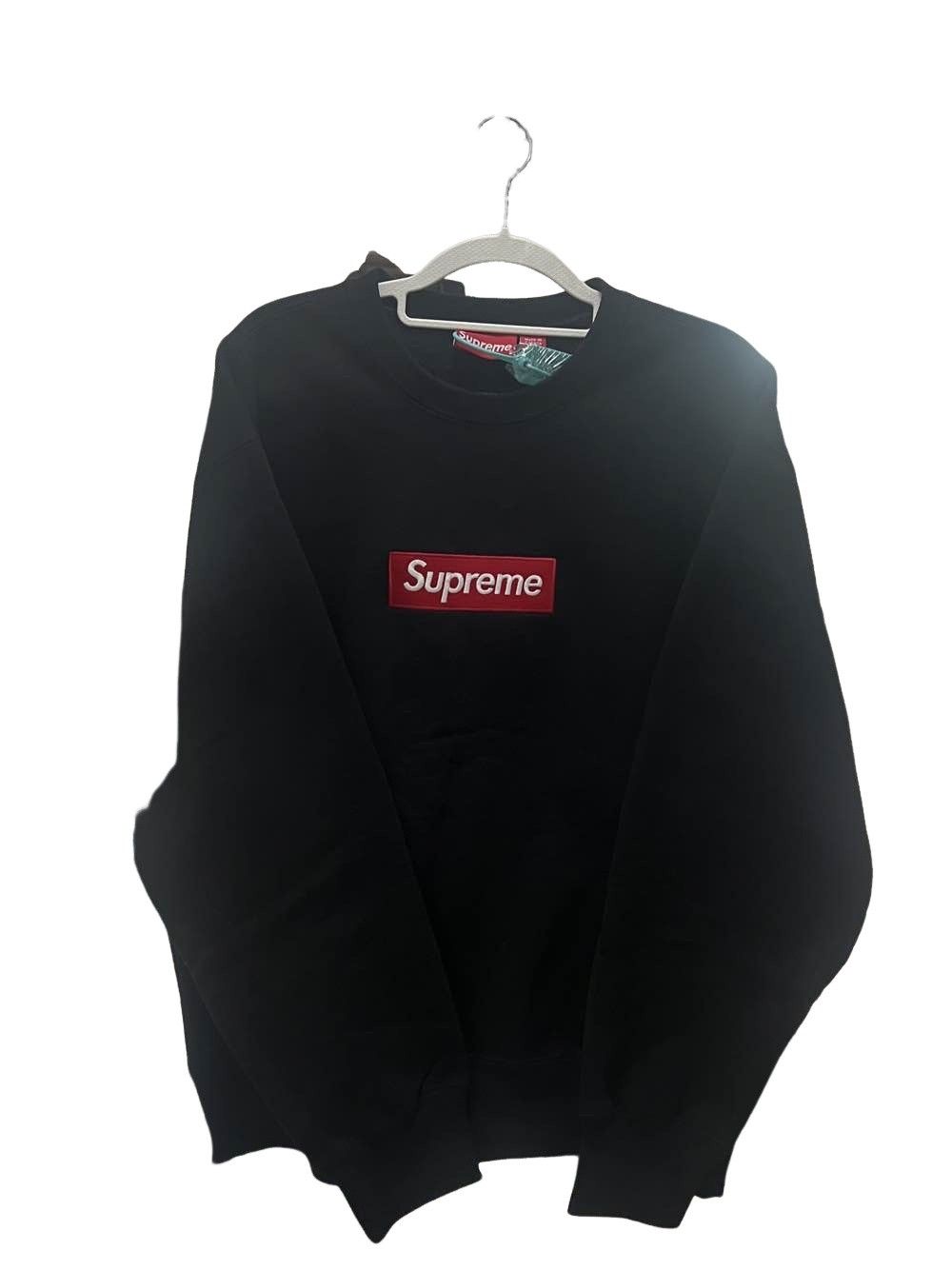 Supreme Supreme Washed Box Logo Crewneck - Black | Grailed