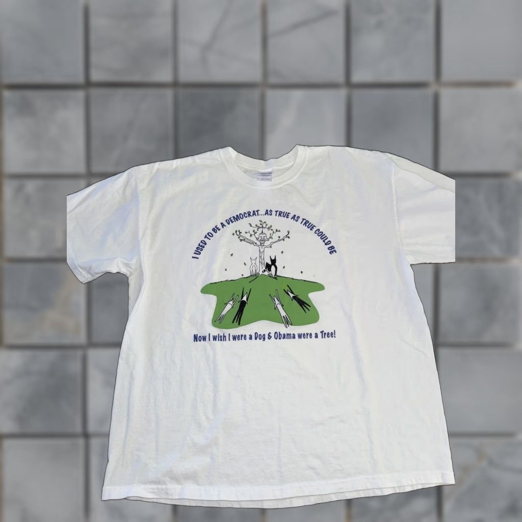 Gildan VINTAGE I Use To Be A Democrat T-Shirt White XL Mens 23x27 Political Humor Obama Biden Size US XL / EU 56 / 4 - 1 Thumbnail