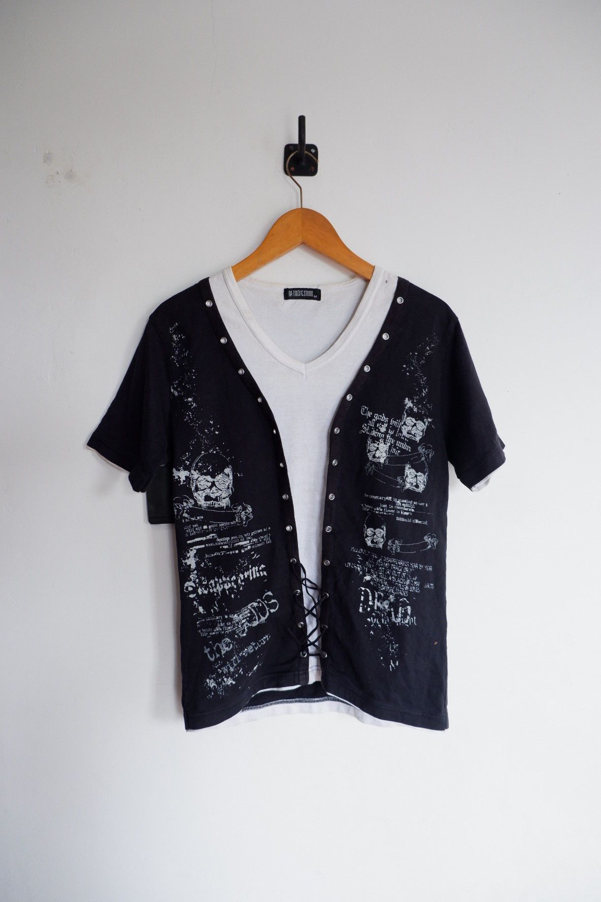 Japanese Brand × PPFM × Tornado Mart Y2K Batsu Studio Drawstring T shirt Size US M / EU 48-50 / 2 - 1 Thumbnail