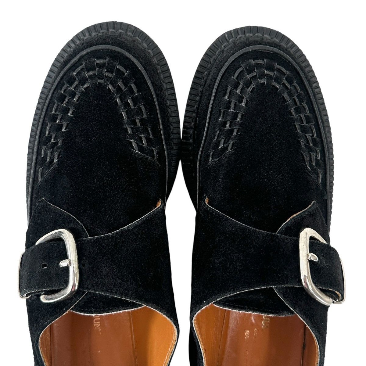 Junya Watanabe Black Suede Leather Platform Monk Strap Loafers Shoes Size US 8 / EU 41 - 12 Thumbnail