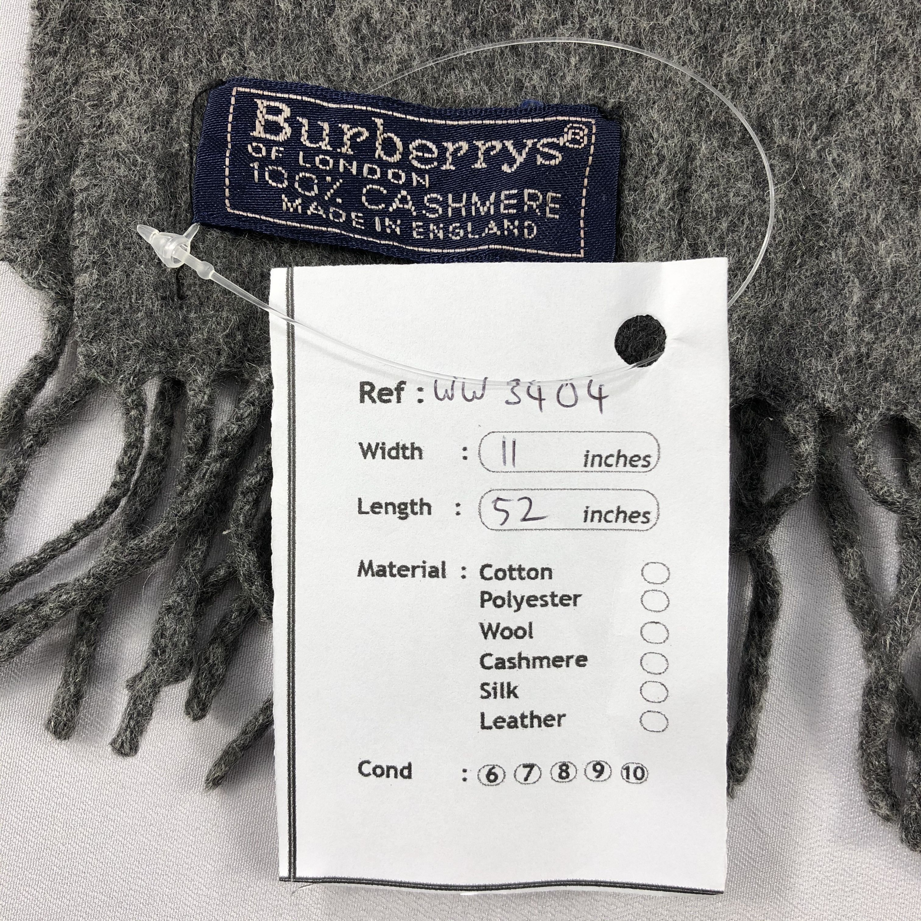 Burberry × Vintage Vintage Burberry Scarf - WW3404 Size ONE SIZE - 7 Thumbnail