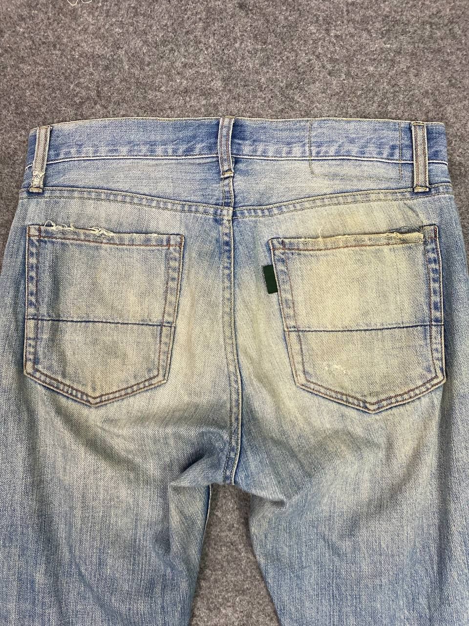 Japanese Brand united arrow green label relaxing distressed denim Size US 32 / EU 48 - 3 Thumbnail