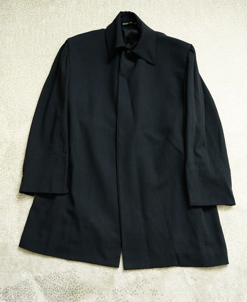 Yohji Yamamoto Yohji Yamamoto Wool Cape Long Coat Size US S / EU 44-46 / 1 - 1 Thumbnail