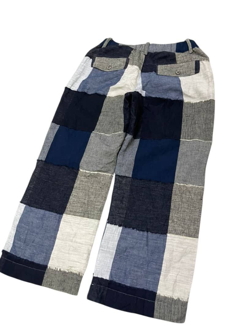 Issey Miyake Vintage Plantation x Issey Miyake Patchwork Wide Leg Pants Size US 29 - 12 Thumbnail