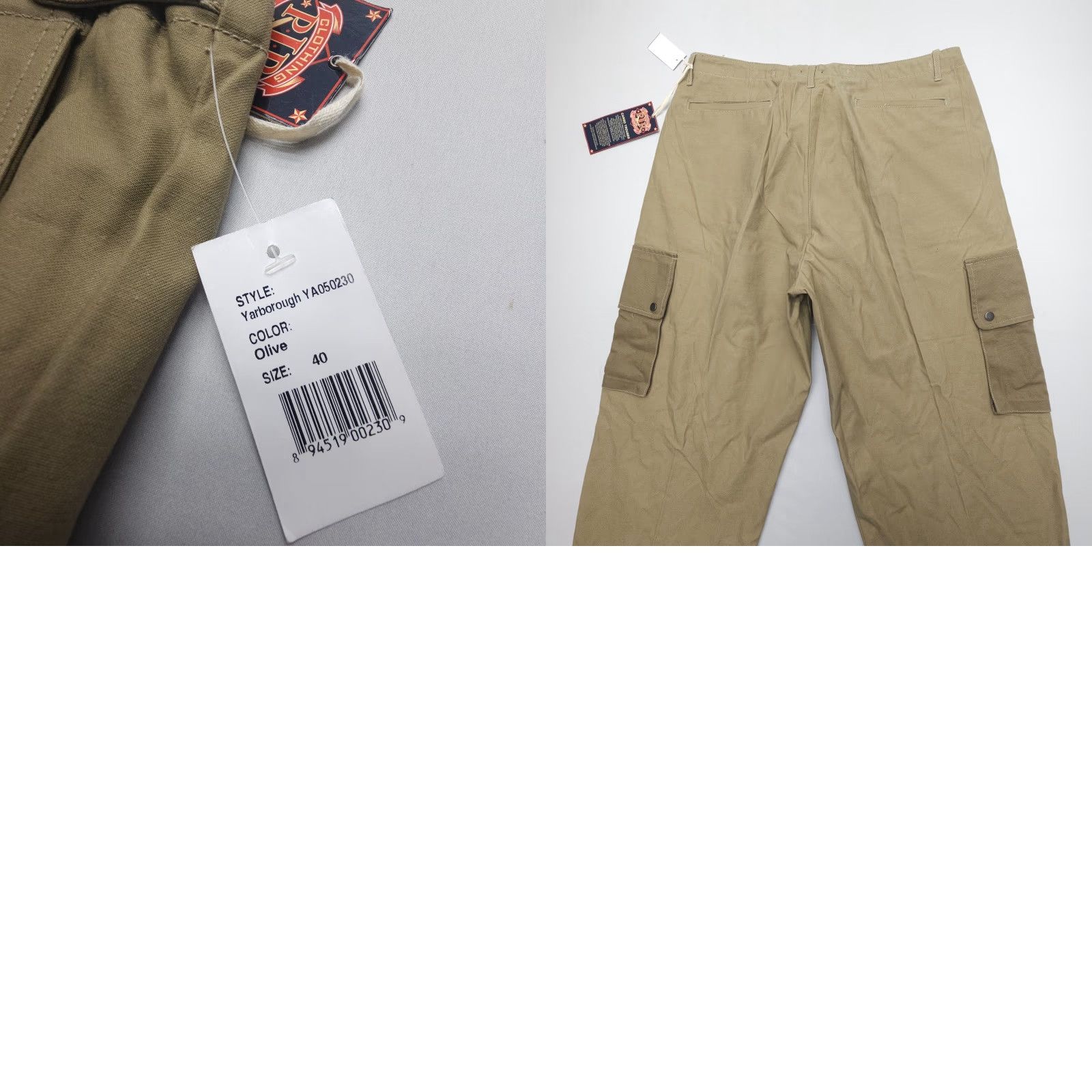 Vintage PIR Vintage Style Military Cargo Pants - Yarborough Mens 40 x 36 Paratrooper NWT Shirt Size US 40 / EU 56 - 8 Thumbnail