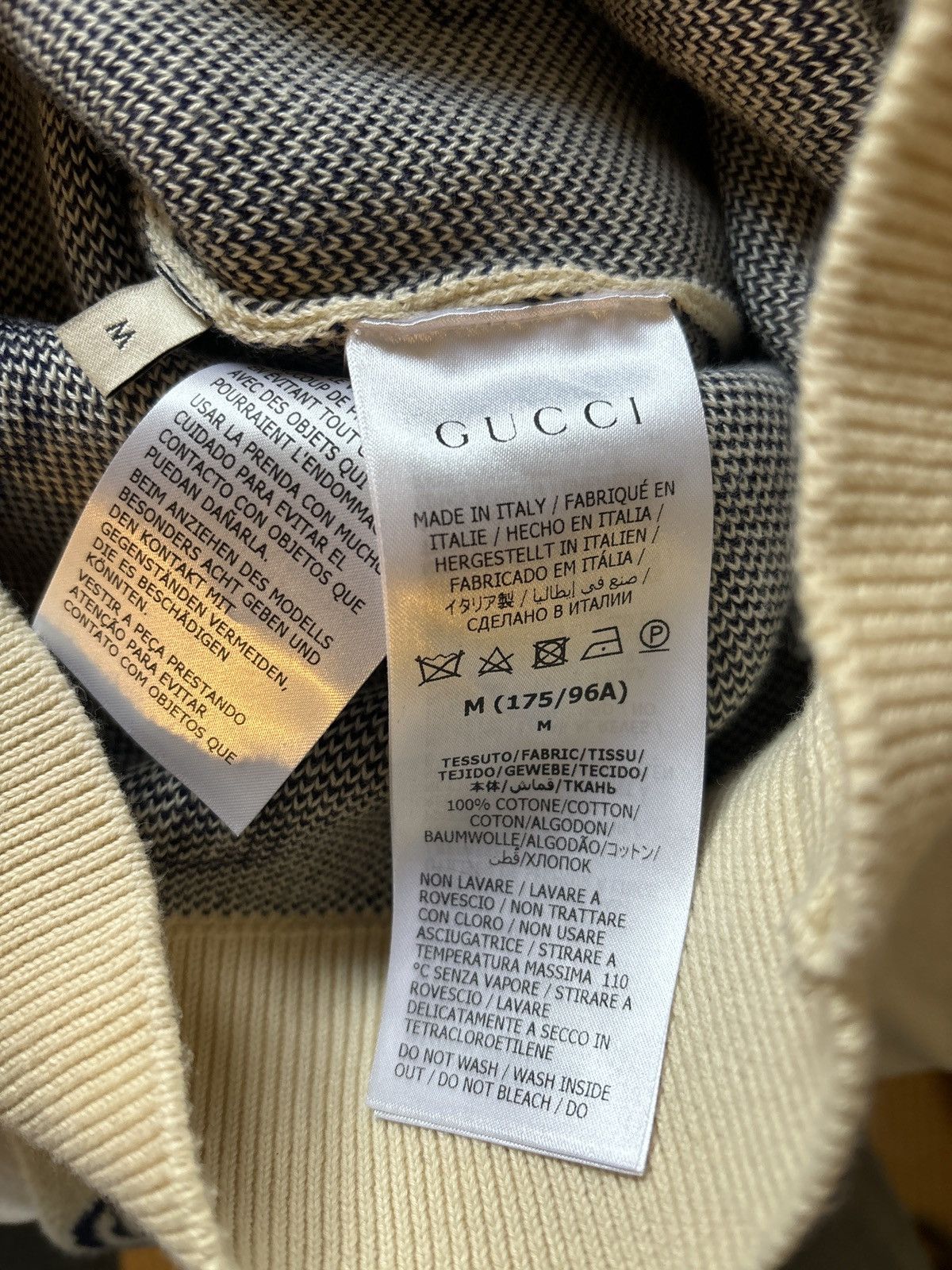 Gucci Gucci v neck monogram sweater Size US M / EU 48-50 / 2 - 5 Thumbnail