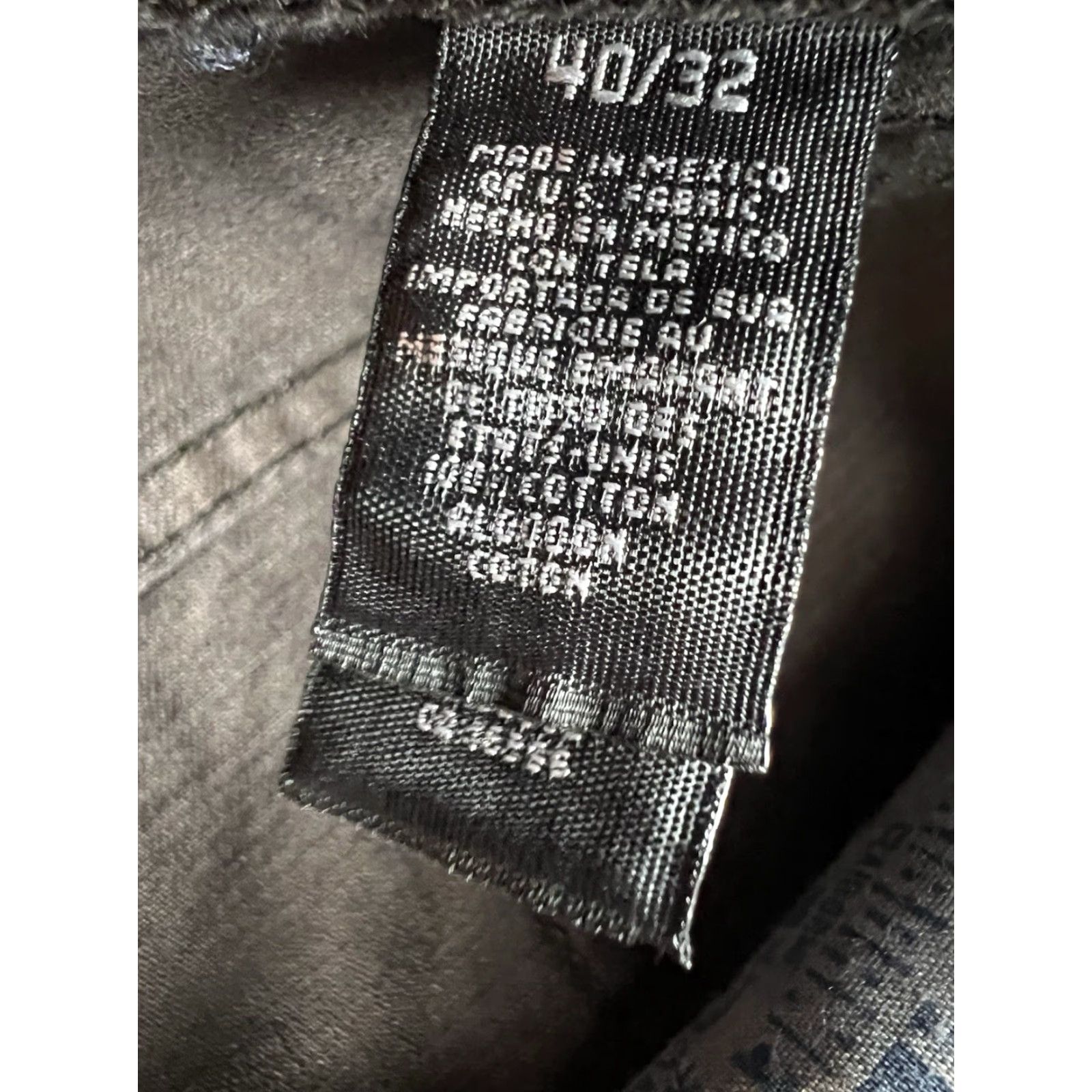 Liz Claiborne NWT Claiborne Denim Pants Mens 40x32 Black Straight Fit Skater 90s Vintage Gothic Hipster Casual Pants Mens Size US 40 / EU 56 - 6 Thumbnail