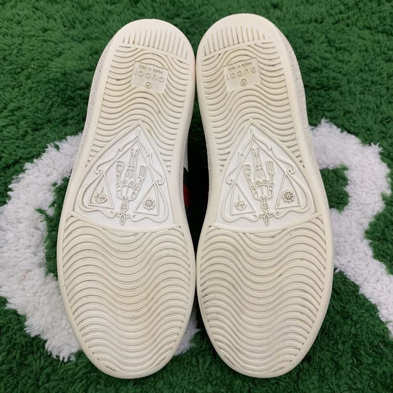Gucci Gucci White Leather Ace Bee Sneakers -2508 Size US 6 / IT 36 - 4 Thumbnail