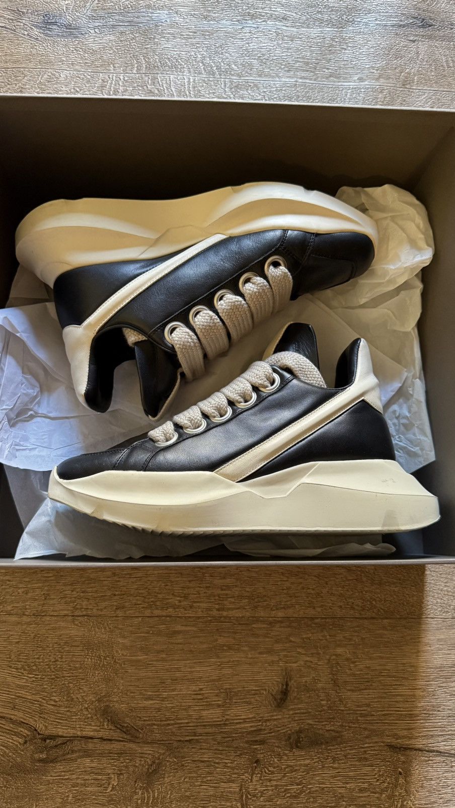 Rick Owens mainline jumbo lace geth runner