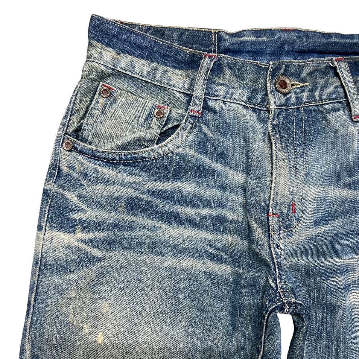 Japanese Brand CRAZY LEOPARD Denim Poker Jeans Ripped Size US 32 / EU 48 - 5 Thumbnail