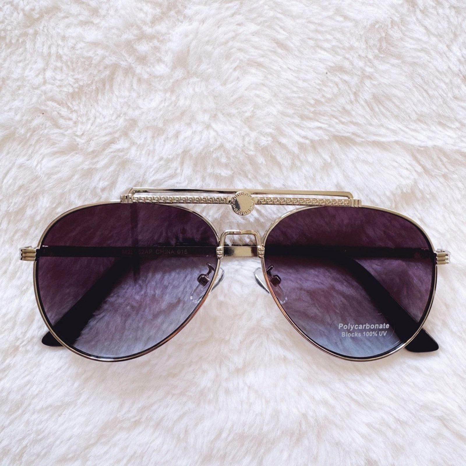 Other Donna Clear Blue W/ Silver Rim Aviator Sunglasses Size ONE SIZE - 1 Thumbnail