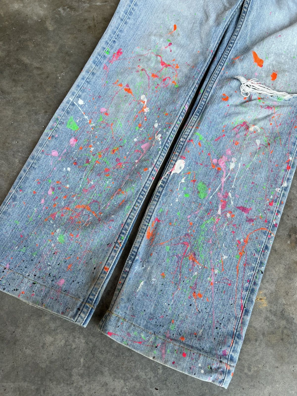 Japanese Brand × Levi's 🌈90’s Levis Painter Distress Jeans Size US 28 / EU 44 - 3 Thumbnail