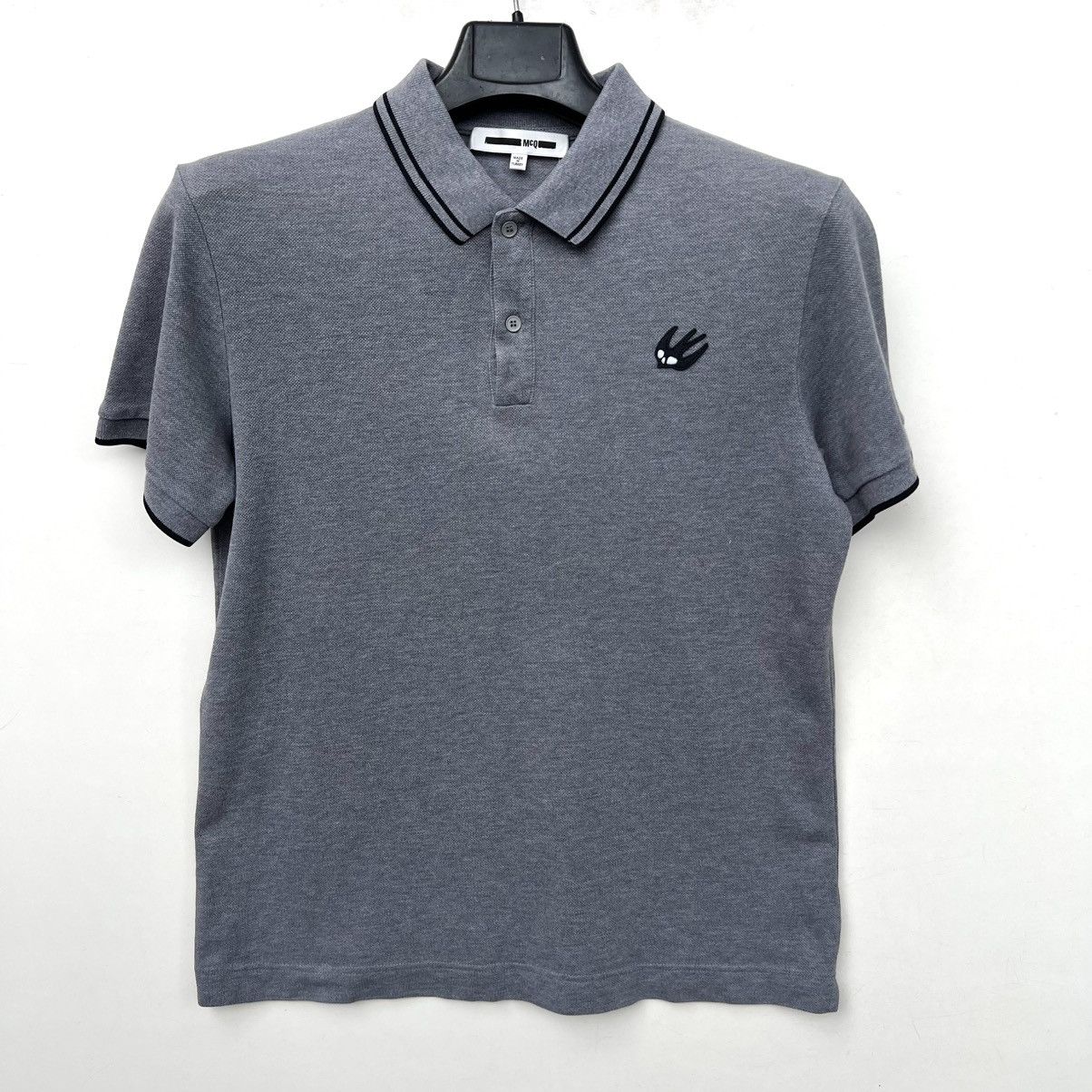 MCQ Alexander mcqueen grey polo t shirt